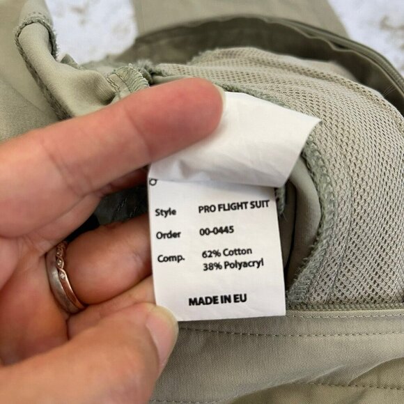 Pro Flight Suits by John Douglas Aviator Wear Beige Pilots Jumpsuit Small - Picture 13 of 16